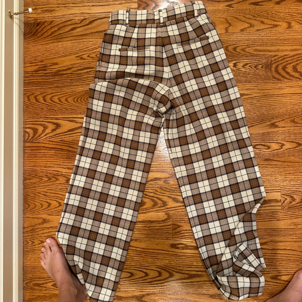Wilfred aritzia plaid pant